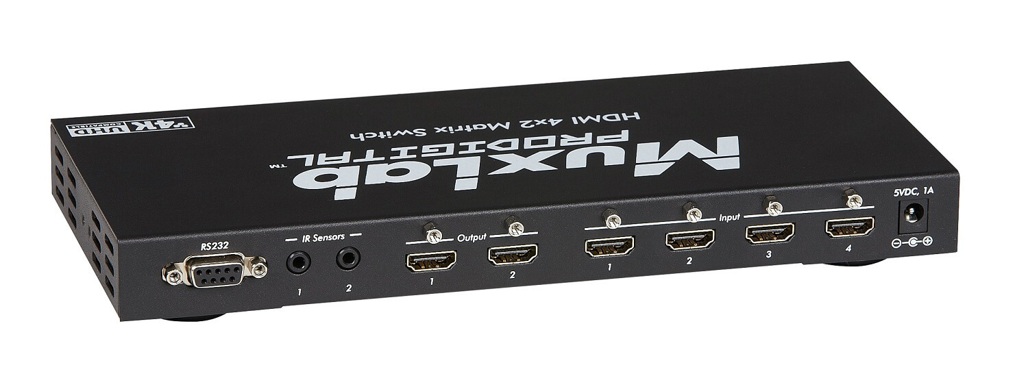 Matriz HDMI de 4x2